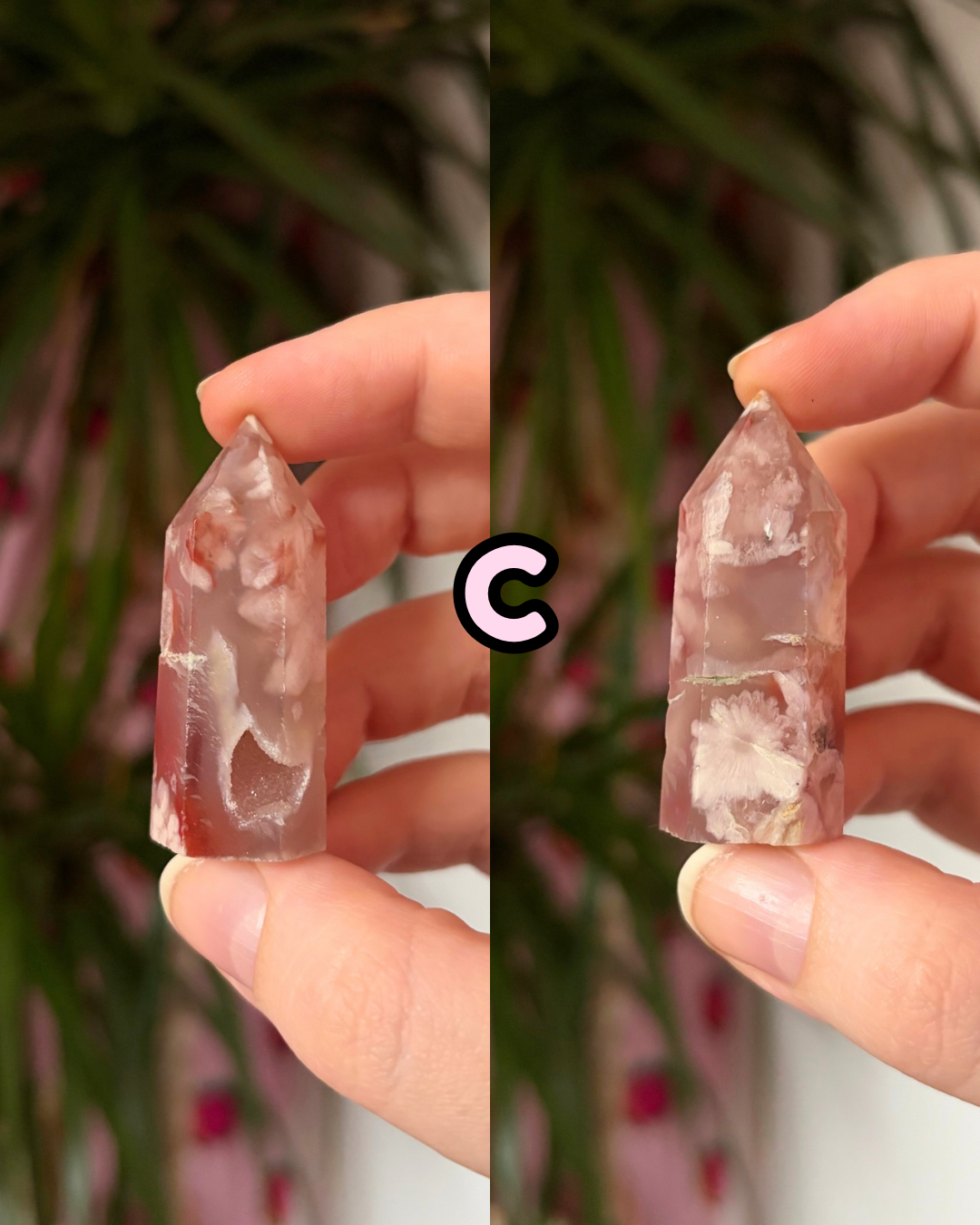 Mini Colourful Flower Agate Towers
