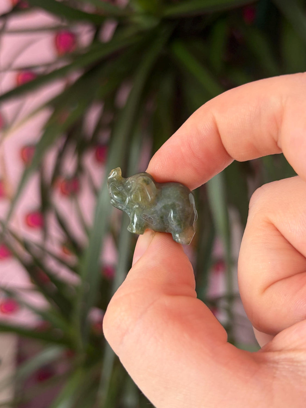 Tiny Sea Jasper Elephants