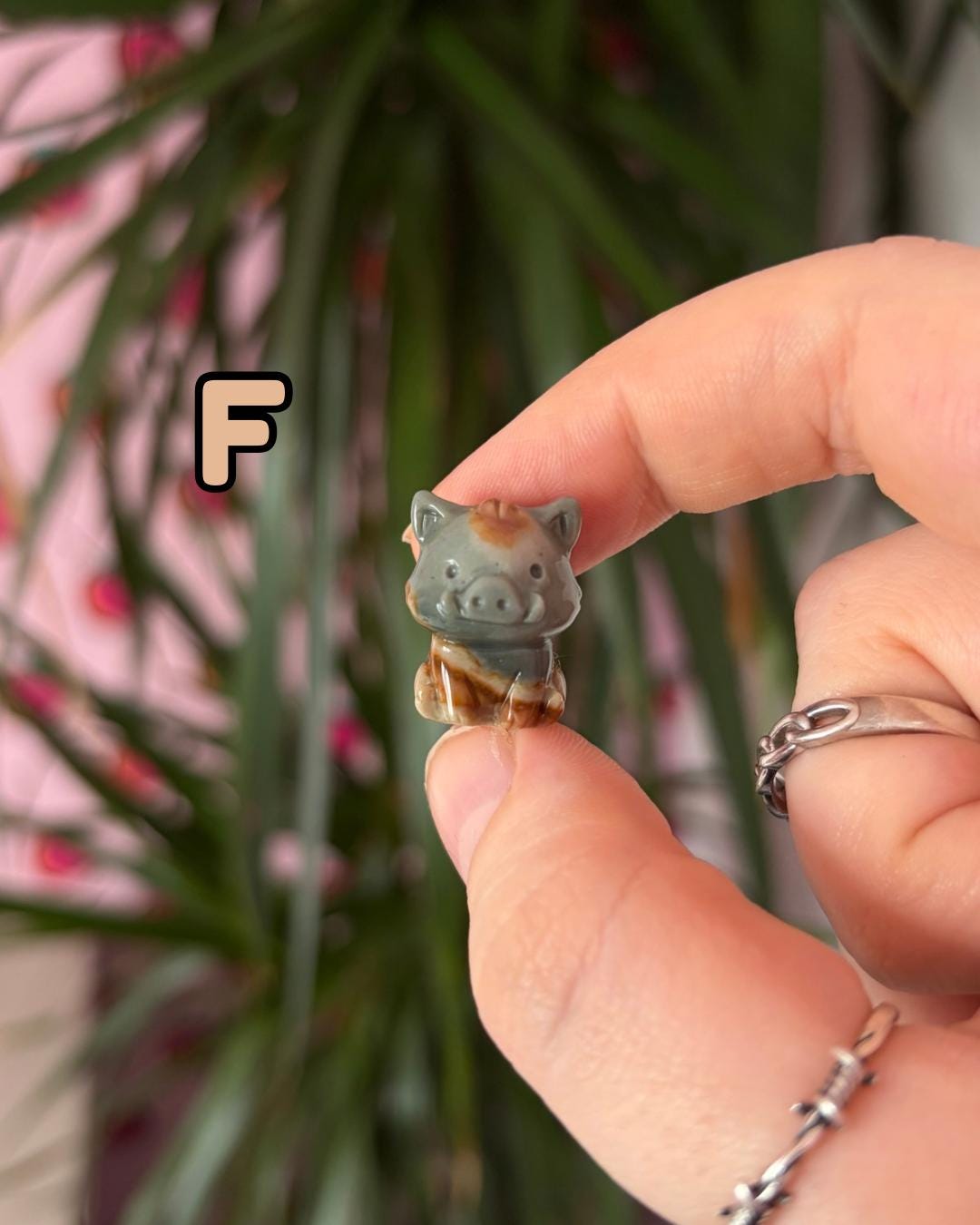Tiny Alashan Agate Warthog