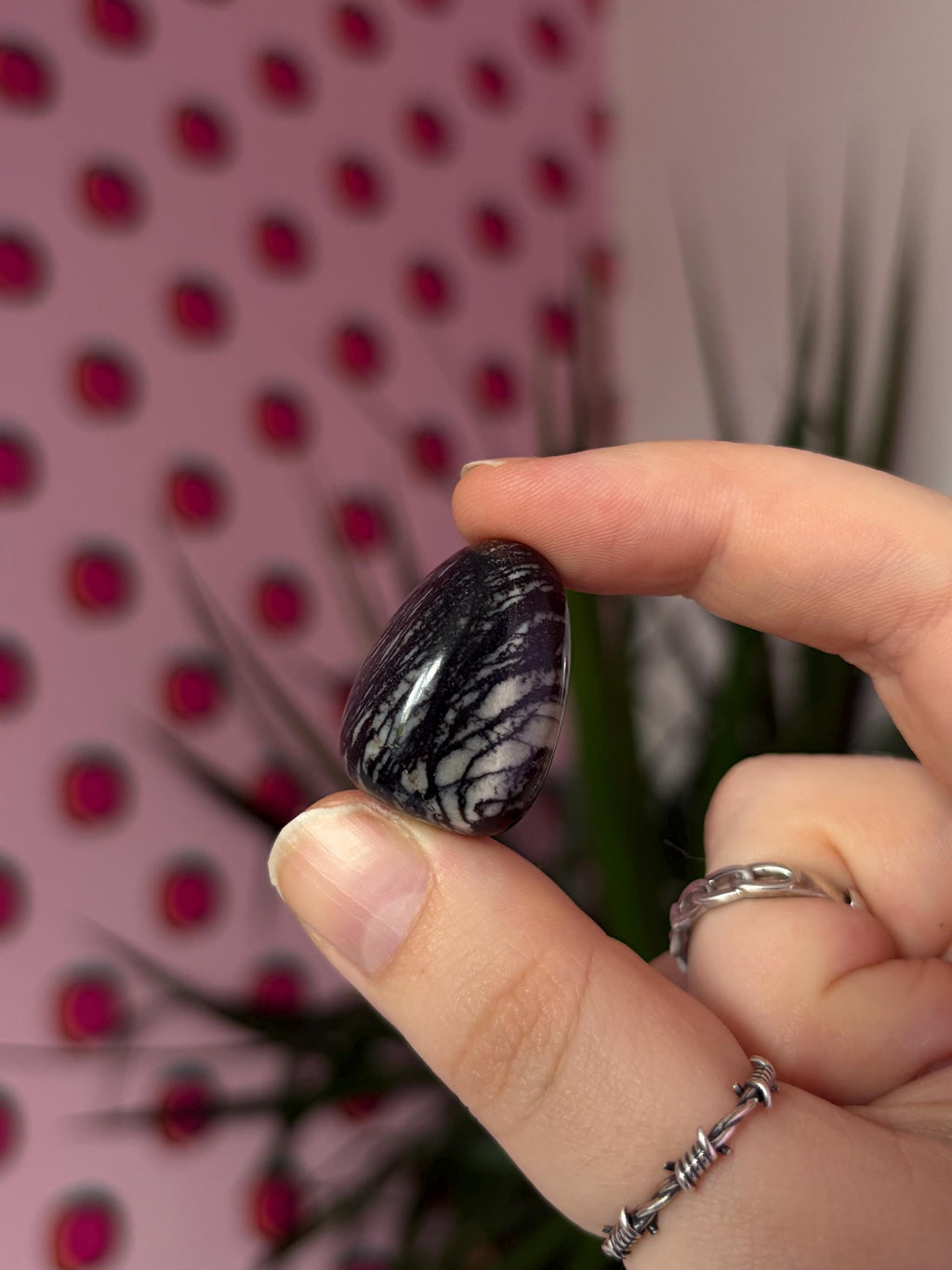Spiderweb Jasper Tumblestone