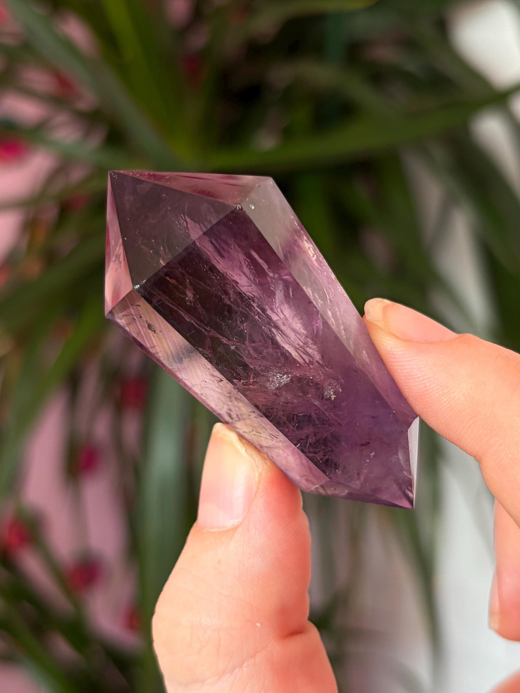 Double Terminated Amethyst Point