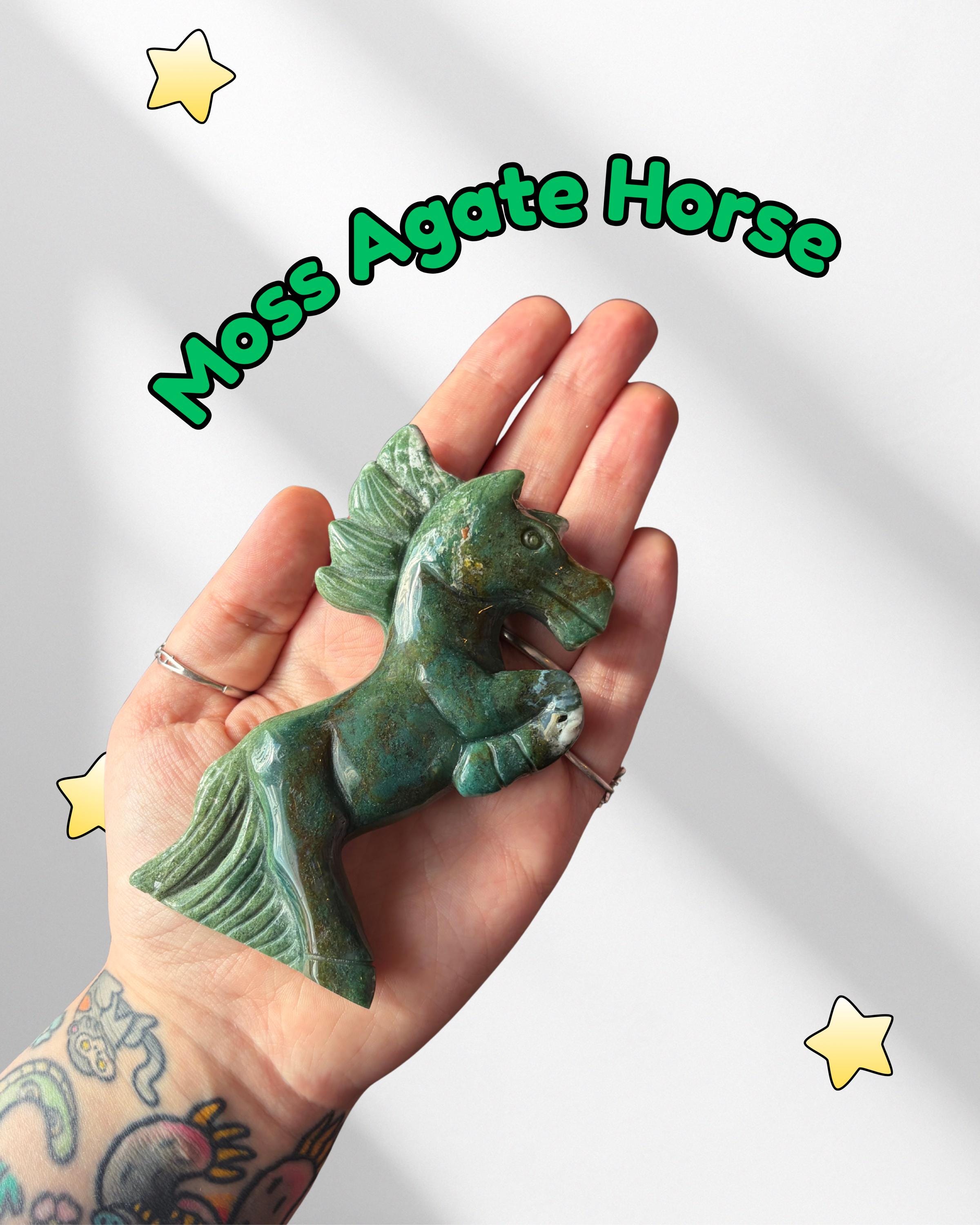 Moss Agate Horse