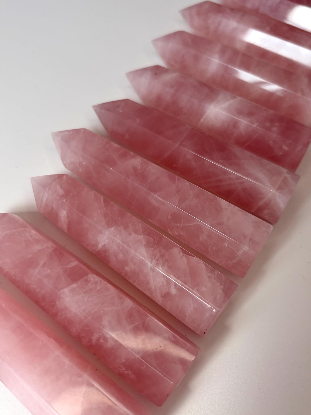 Pink Rose Quartz Towers