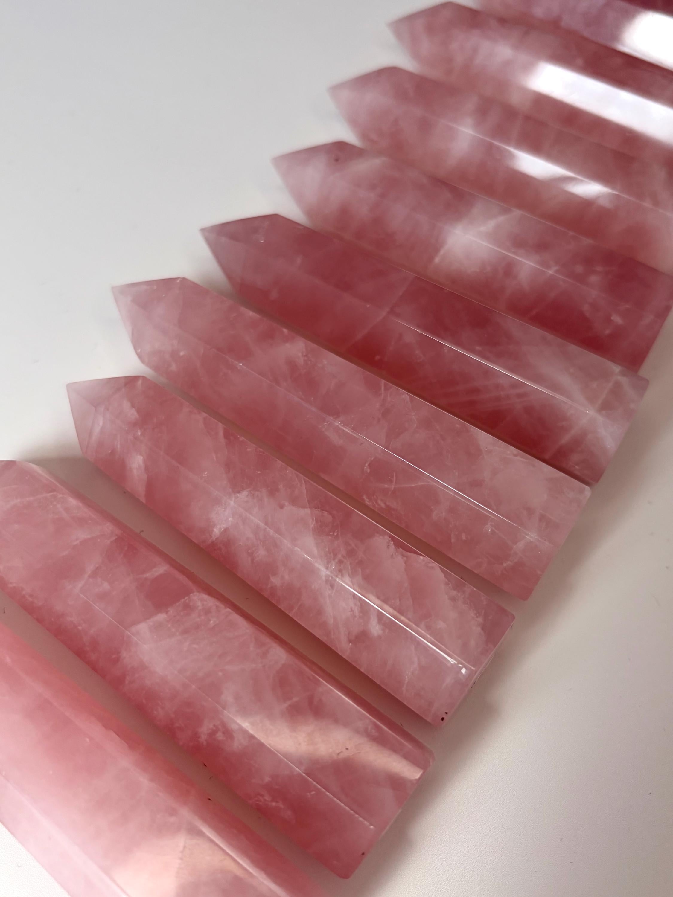 Pink Rose Quartz Towers