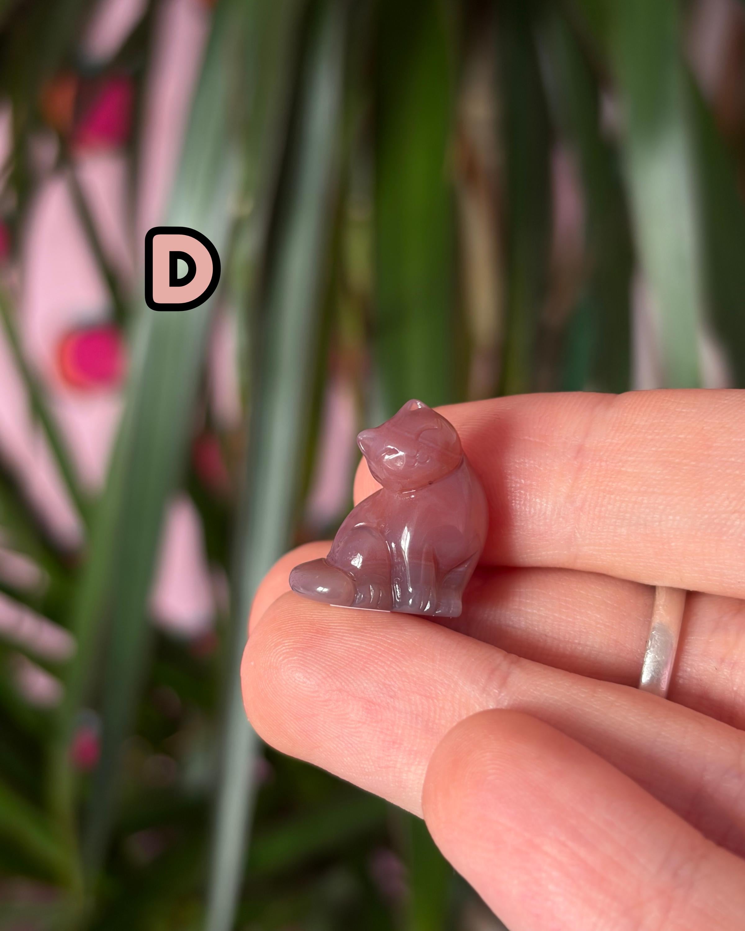 Tiny Alashan Agate Cats