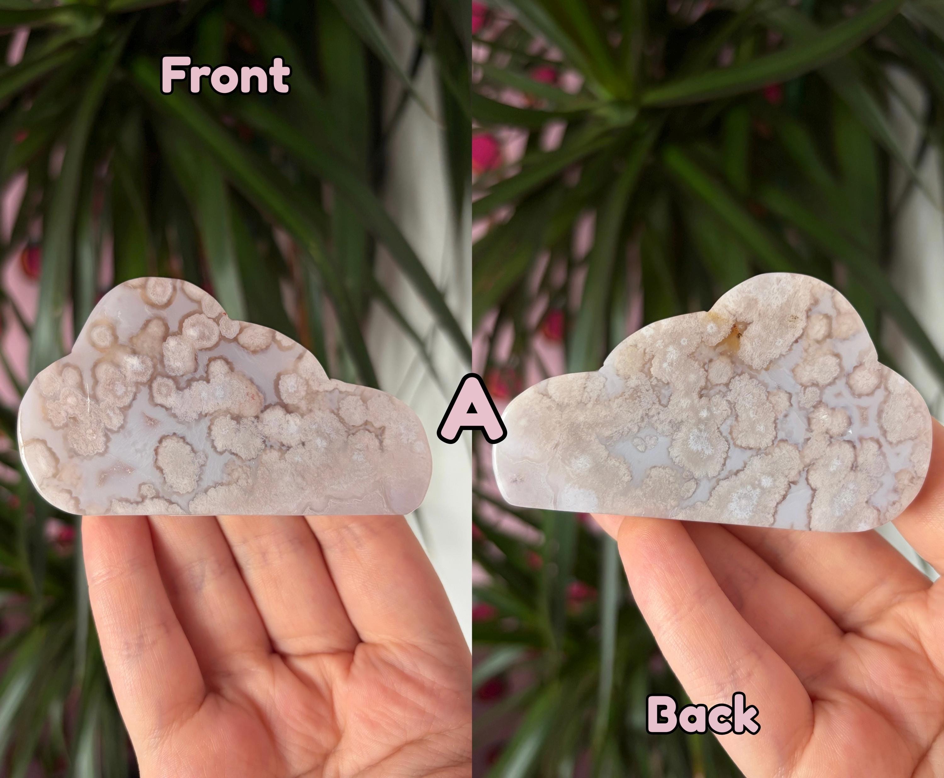 Flower Agate Cloud Carving