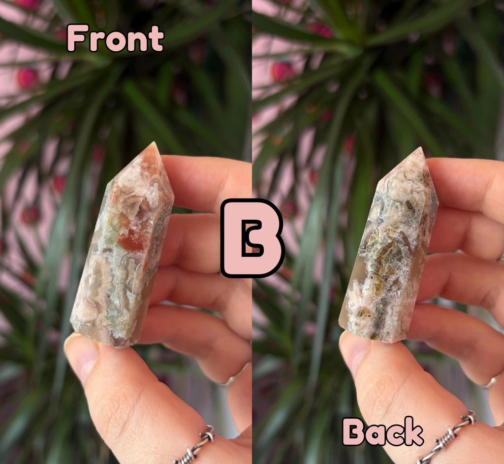 Mini Flower Agate Towers