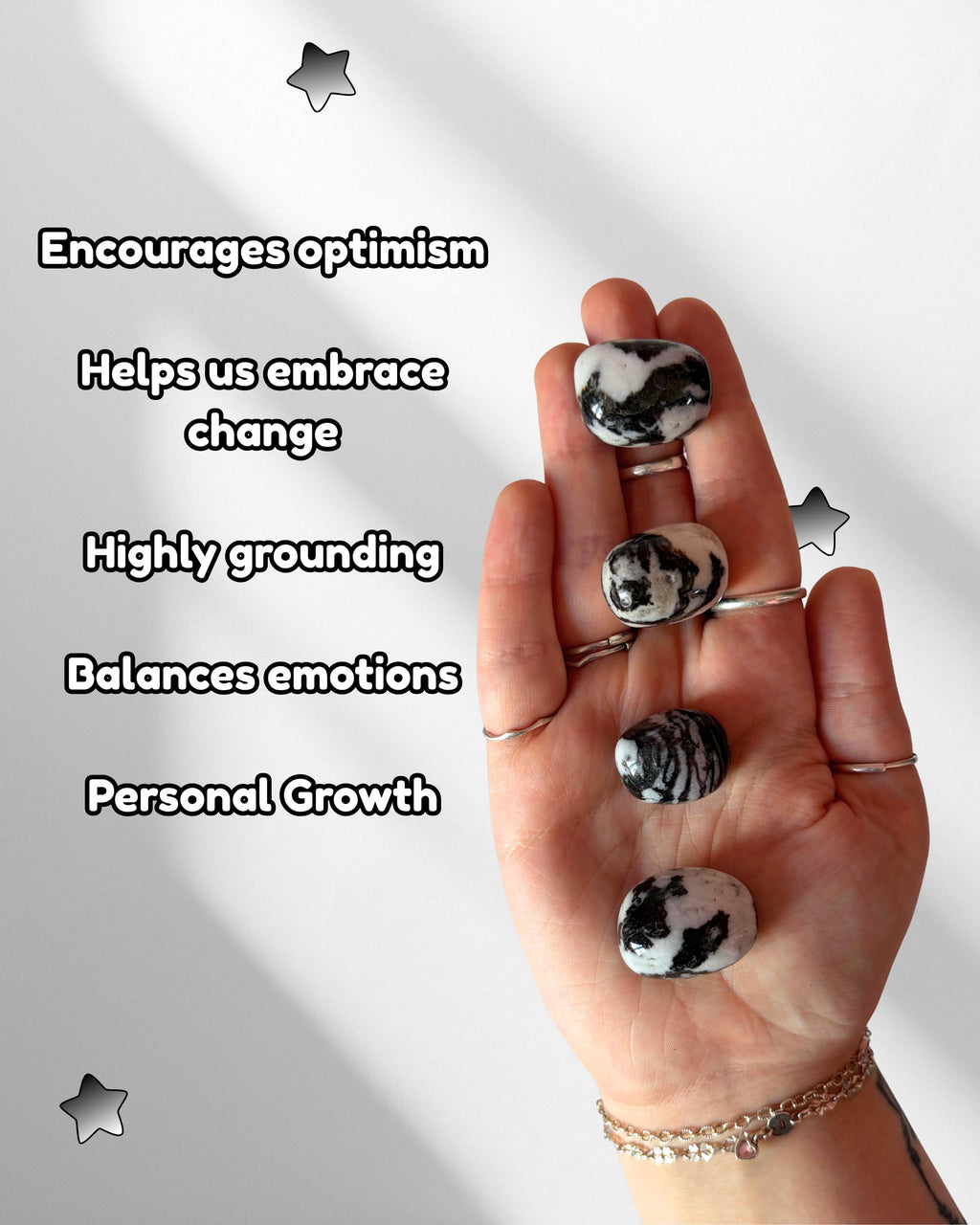 Zebra Jasper Tumblestone