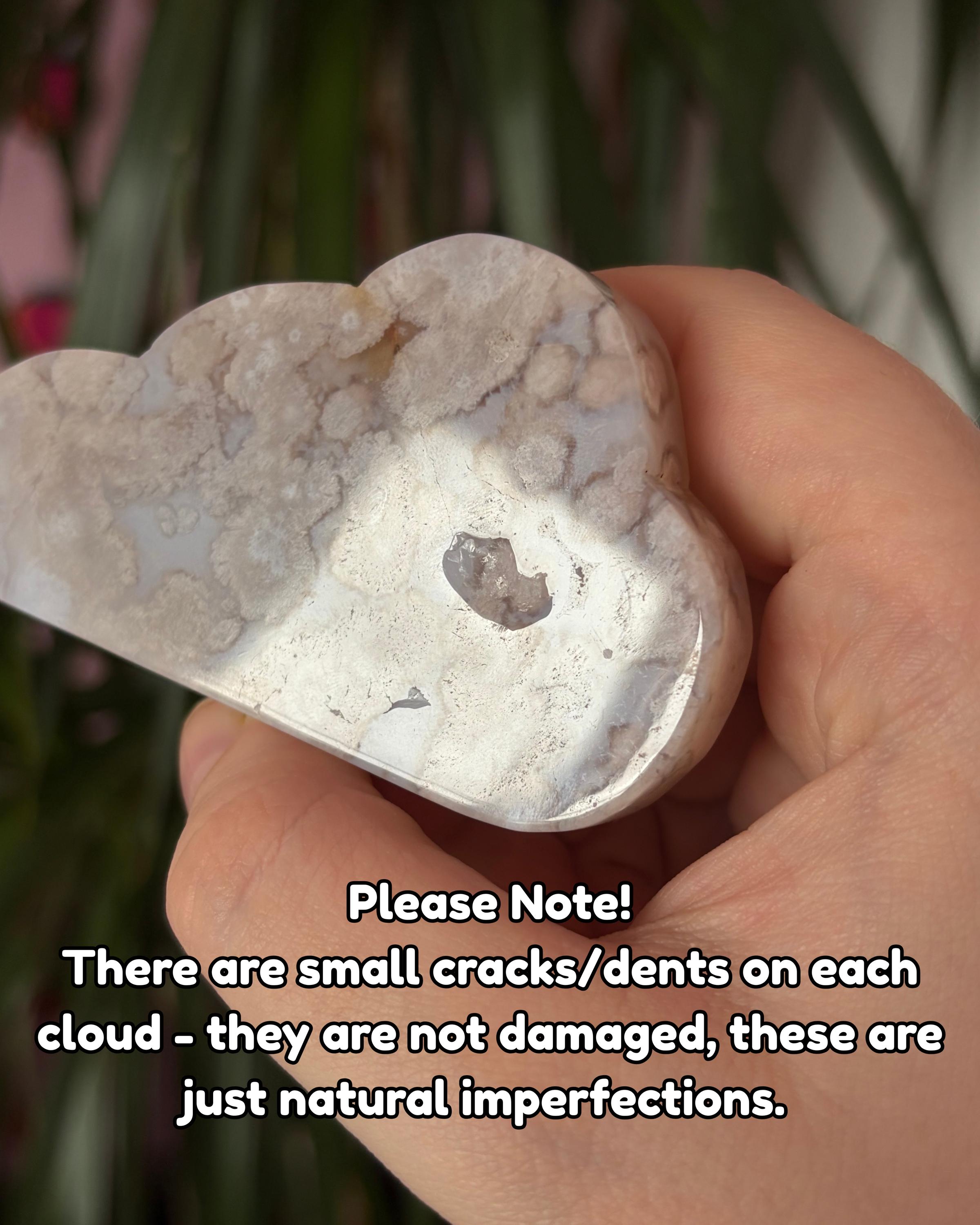 Flower Agate Cloud Carving