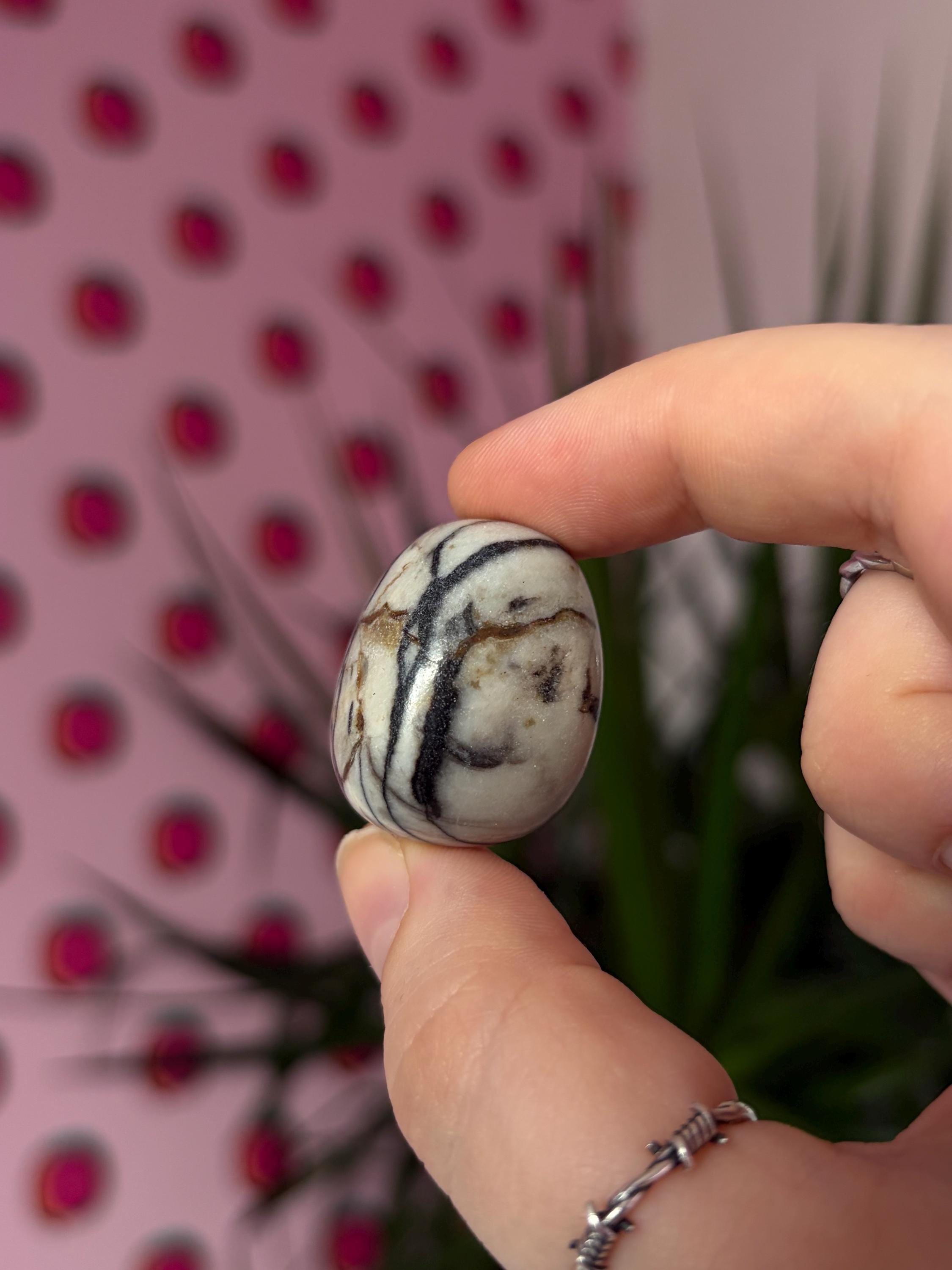 Spiderweb Jasper Tumblestone