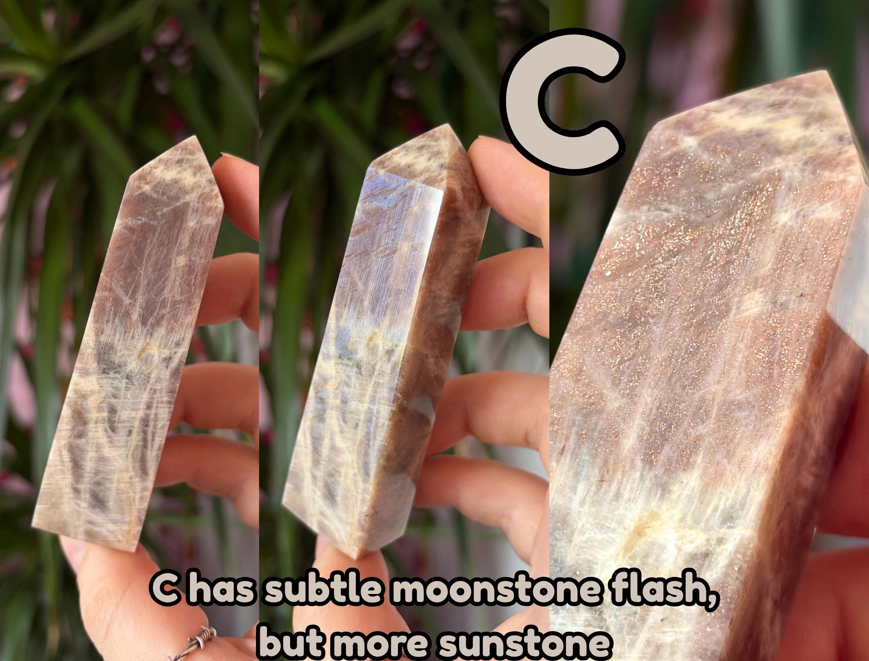 Flashy Moonstone With Sunstone Towers